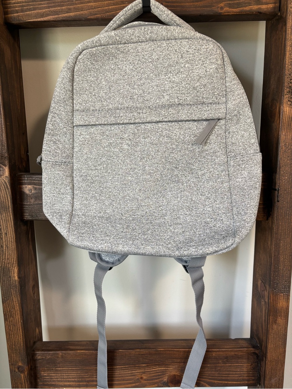 Gray Minimalist Backpack - Lightweight Everyday Bag